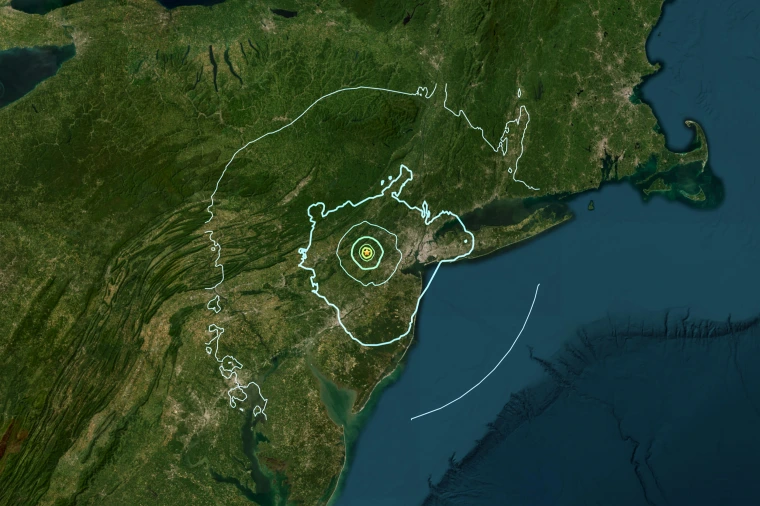 Earthquake Strikes East Coast: USGS Records 4.8 Magnitude Temblor near New Jersey