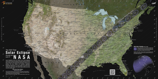 Eclipse Times: Path of Totality for the 2024 Solar Eclipse